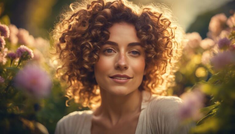 naturally defined curly hair