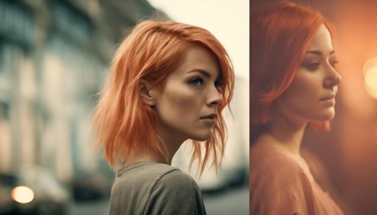 peach hair colour guide