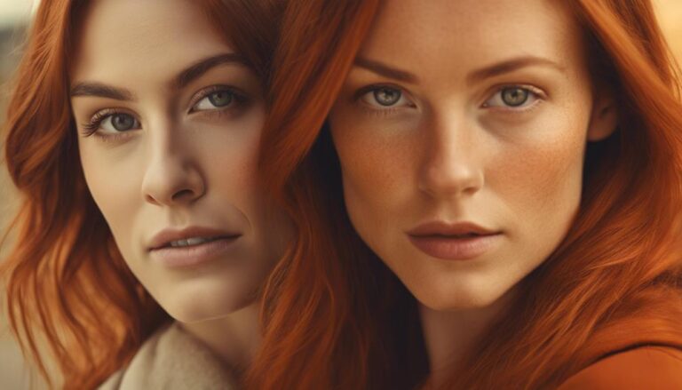 subtle shades of red